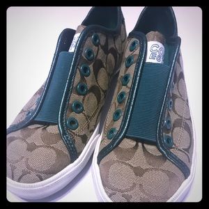Coach Slip On Canvas Sneakers